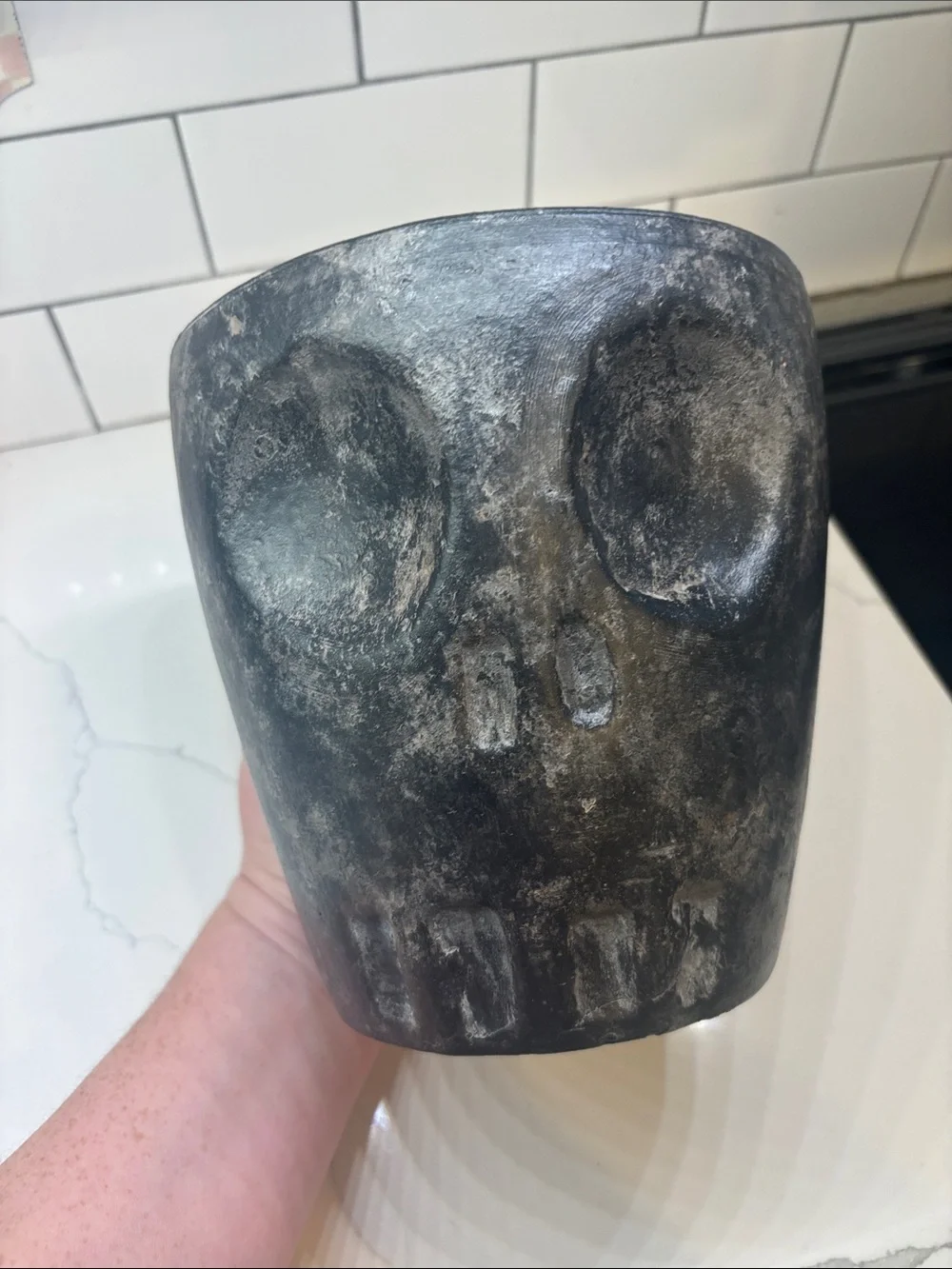 Skeleton Cachepot from Pottery Barn